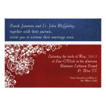 Patriotic Military Red White and Blue Wedding Custom Invitation