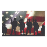 Patriotic Military Soldier Silhouettes stickers