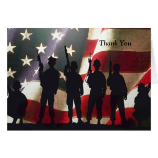 Thank You Soldier Cards | Zazzle