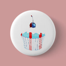 Patriotic Muffin buttons