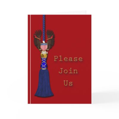 Patriotic or Military Invitation Greeting Cards by SweetRascal