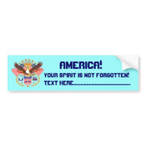 Patriotic or Veteran View Artist Comments Below Bumper Sticker