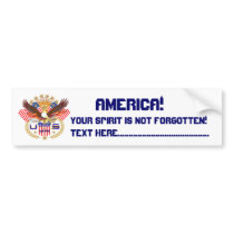 Patriotic or Veteran View Artist Comments Below Bumper Sticker