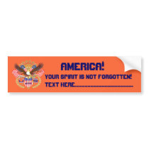 Patriotic or Veteran View Artist Comments Below Bumper Sticker