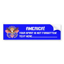 Patriotic or Veteran View Artist Comments Below Bumper Sticker