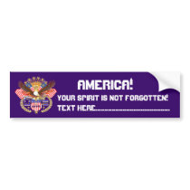 Patriotic or Veteran View Artist Comments Below Bumper Sticker