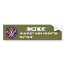 Patriotic or Veteran View Artist Comments Bumper Sticker