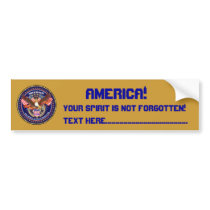 Patriotic or Veteran View Artist Comments Bumper Sticker