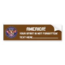 Patriotic or Veteran View Artist Comments Bumper Sticker