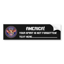 Patriotic or Veteran View Artist Comments Bumper Sticker