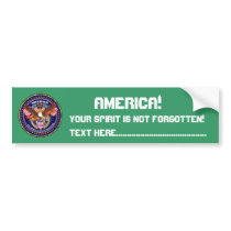 Patriotic or Veteran View Artist Comments Bumper Sticker