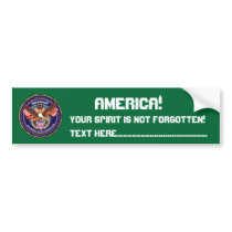Patriotic or Veteran View Artist Comments Bumper Sticker