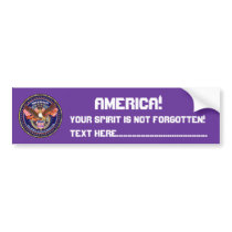 Patriotic or Veteran View Artist Comments Bumper Sticker