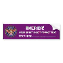 Patriotic or Veteran View Artist Comments Bumper Sticker
