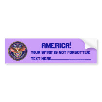 Patriotic or Veteran View Artist Comments Bumper Sticker