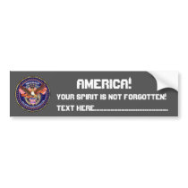 Patriotic or Veteran View Artist Comments Bumper Sticker