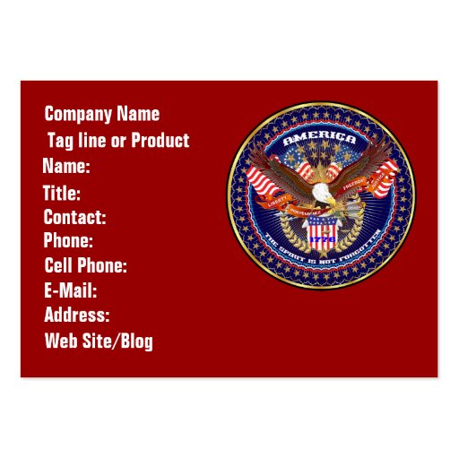 Patriotic or Veteran  View Artist Comments Business Cards