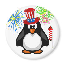 Patriotic Paddy 4th of July Hat Fireworks Magnet
