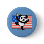 This cute dancing panda shirt is great for the 4th of July or Memorial Day or anytime you are feeling patriotic. Panda dances in front of the U.S. flag with a sparkler. Too cute!