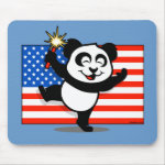 This cute dancing panda shirt is great for the 4th of July or Memorial Day or anytime you are feeling patriotic. Panda dances in front of the U.S. flag with a sparkler. Too cute!