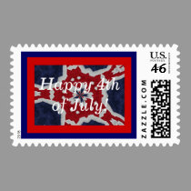 Patriotic Patchwork postage by sharpcreations Patriotic Patchwork postage