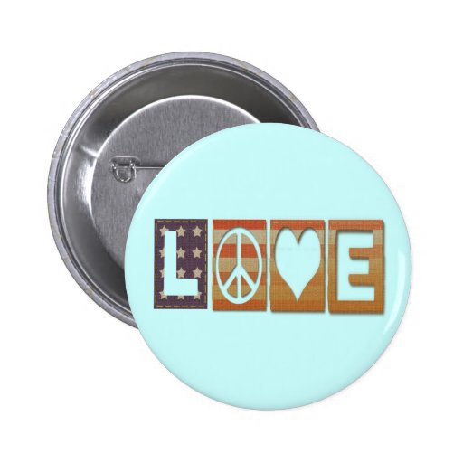 Patriotic Peace Button