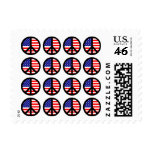 Patriotic Peace Flag Postage