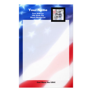 Patriotic Stationery, Patriotic Stationery Templates