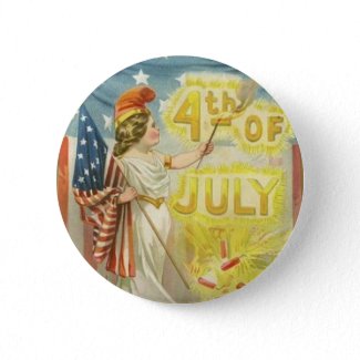 Patriotic
                                                Pin~Lady Liberty~Fourth of July