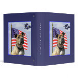 Patriotic pit bull binder