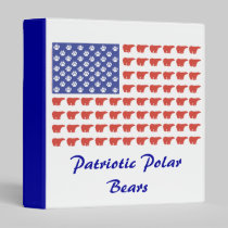 Patriotic Polar Bears USA binders