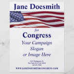 Patriotic Political Campaign Full Color Flyer