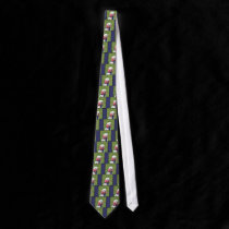 Patriotic poodle necktie ties