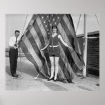 Patriotic Pose, 1920s Poster