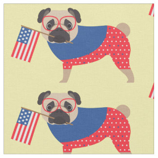 patriotic pug pug fabric zazzle patriotic pug pug fabric zazzle