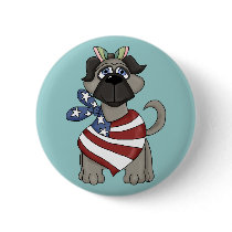 Patriotic Pup buttons
