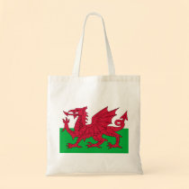 Patriotic Red Dragon Of Wales Tote Bag