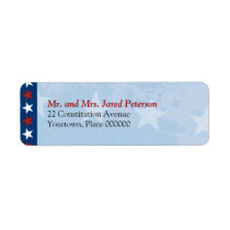 Patriotic Return Address Label
