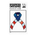 Patriotic ribbon postage stamps