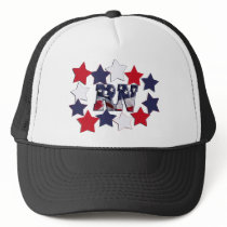 PATRIOTIC RN WITH STARS RED WHITE & BLUE hats by NurseStore PATRIOTIC RN WITH STARS RED WHITE & BLUE hats