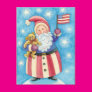 Patriotic Santa Postcards