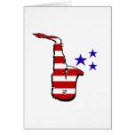 Patriotic Sax Cards