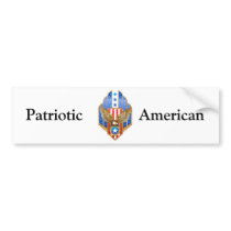 Patriotic Shield Bumper Sticker