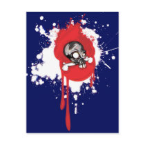 Patriotic Skull Post Cards