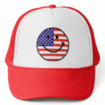 Patriotic Smiley Face hats