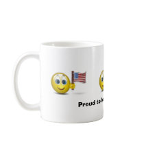 Patriotic Smiley mugs by tuocluong Patriotic Smiley mugs