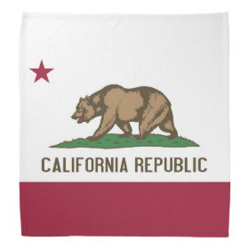 Patriotic, special bandana with Flag of California