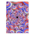 Patriotic Spiral Fractal Business Card Templates