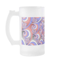 Patriotic Spiral Fractal Mugs