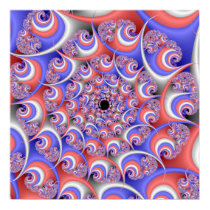 Patriotic Spiral Fractal
